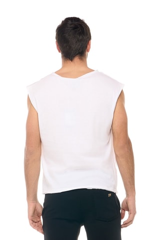 T-shirt sans manches - Blanc