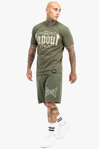 T-shirt Regular Crashed - Groen
