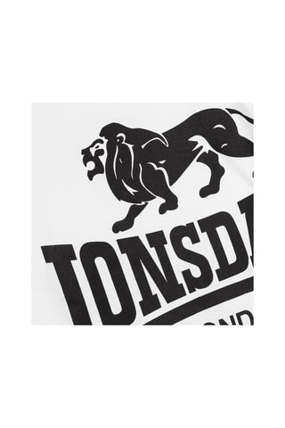 t-shirt Lonsdale - Blanc et noir
