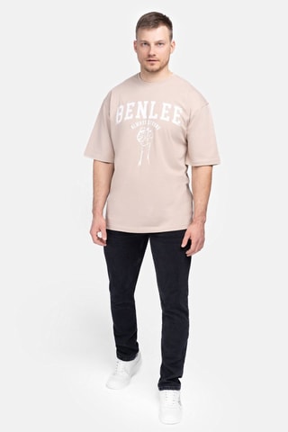 Wijd T-shirt Lieden Beige - Benlee