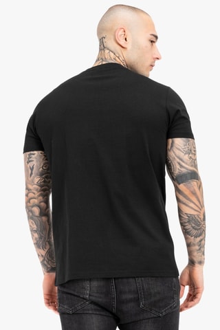 T-shirt regular Splashing - Zwart