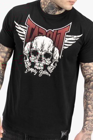 T-shirt regular Hamlines - Zwart