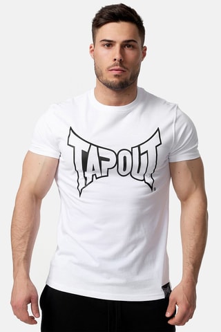 T-shirt Lifestyle Basic Tee Wit en Zwart - Tapout