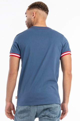 T-shirt Kergord - Blauw en Rood