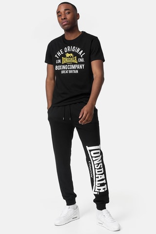 T-shirt Regular Fit Cloghfin Zwart - Lonsdale