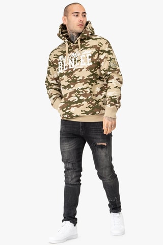 Sweater met Capuchon Carlyn - Bruin en Beige - Benlee