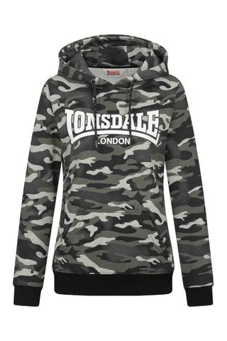 Sweat à capuche Clough Lonsdale - Gris