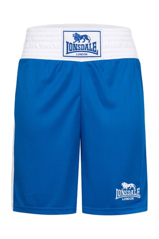 Short Amateur Boxing Trunks Lonsdale - Bleu et blanc