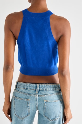 Crop Top - Indigoblauw