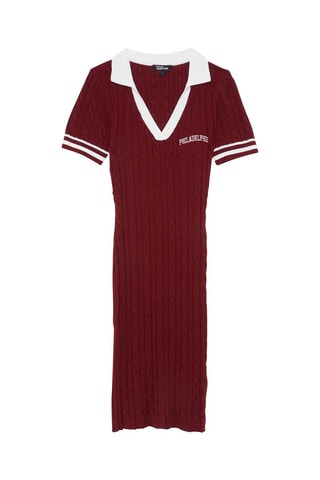 Trui-jurk Rood