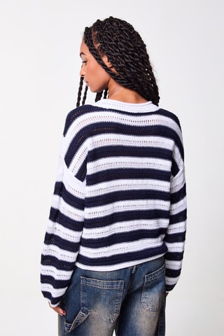 Trui Marineblauw en Wit