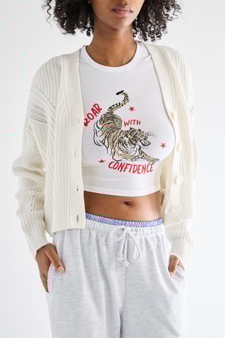 Kort Vest - Ecru
