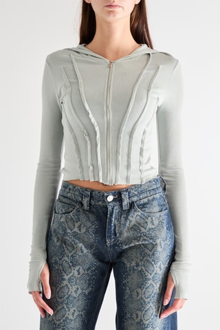 Vest met Capuchon - Lichtgroen
