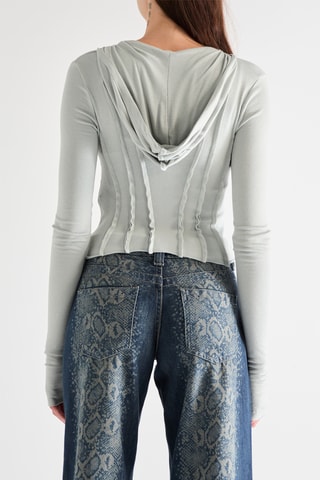 Vest met Capuchon - Lichtgroen