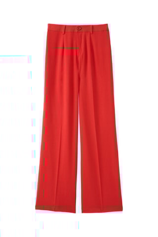 Palazzobroek Hoge Taille - Rood