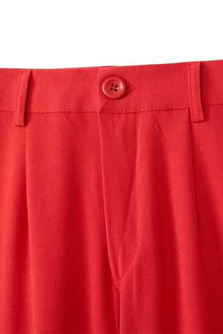 Palazzobroek Hoge Taille - Rood