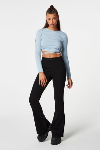 Broek Flare Cut Zwart