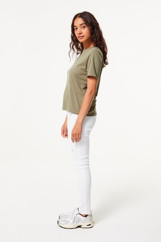 Jegging Hoge Taille Wit