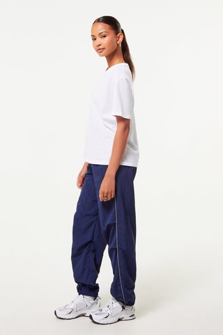 Wijde Joggingbroek Hoge Taille - Marineblauw