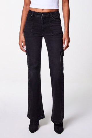 Jeans Flare Cut - Zwart