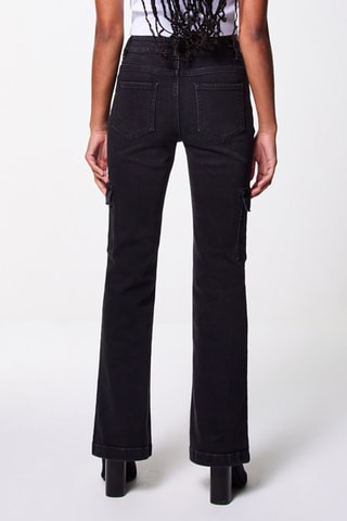 Jeans Flare Cut - Zwart
