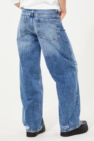 Wijde Jeans Boyfriend - Donkerblauw