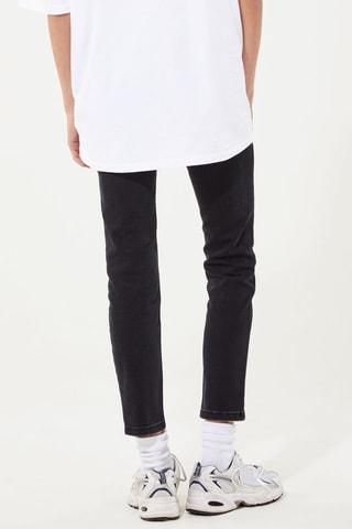Jeans Hoge Taille Slim Fit - Zwart