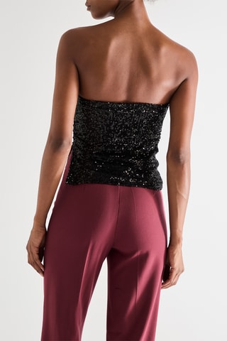 Strapless Top - Zwart