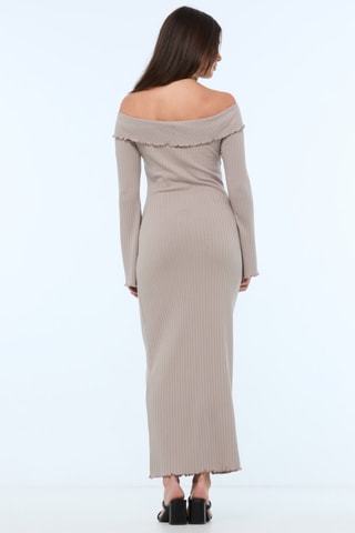 Lange Jurk - Beige