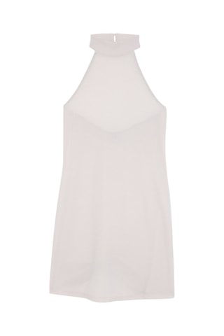 Vestido direito Nude