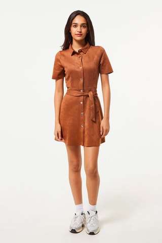 Blouse-jurk Camel
