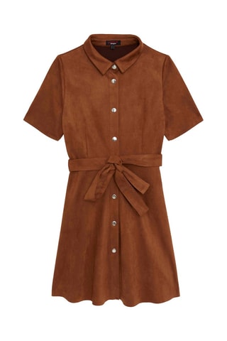 Blouse-jurk Camel