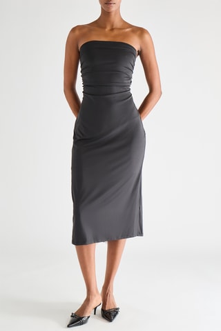 Strapless Jurk - Zwart