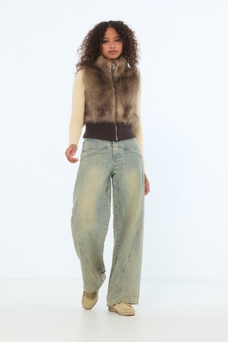 Mouwloos Bomberjack - Camel 