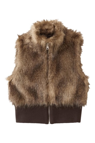 Mouwloos Bomberjack - Camel 