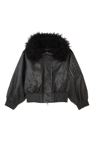 Jack met capuchon - Zwart