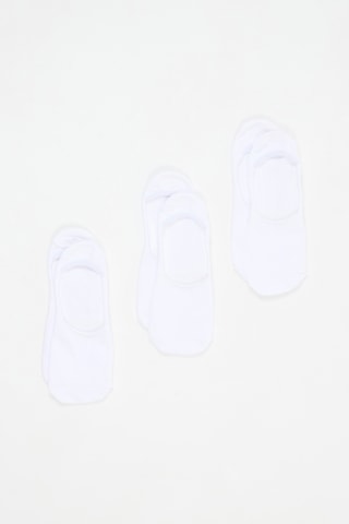 3 Paar Enkelsokken - Wit
