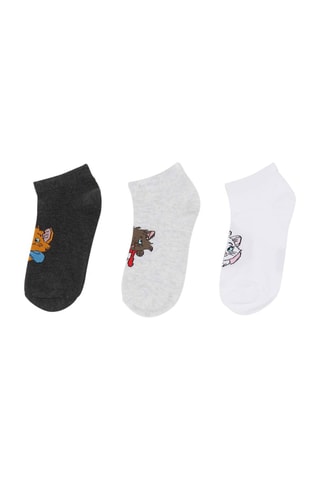3 Paar Sokken Aristokatten Disney - Zwart en Grijs