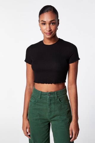 Kort T-shirt Zwart