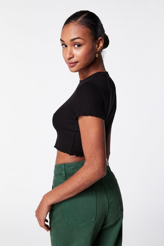 Kort T-shirt Zwart