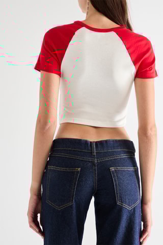Crop Top Hello Kitty - Wit