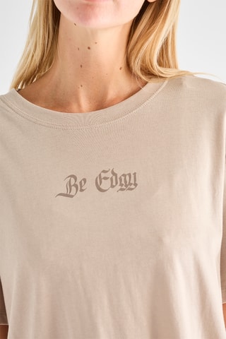 Oversized T-shirt - Beige