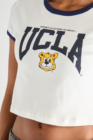 Crop Top University of California Los Angeles- Wit