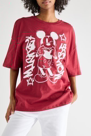 T-shirt Mickey Disney - Bordeauxrood