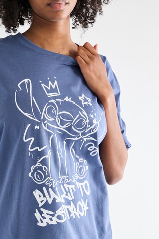 T-shirt Stitch Lilo en Stitch Disney - Blauw
