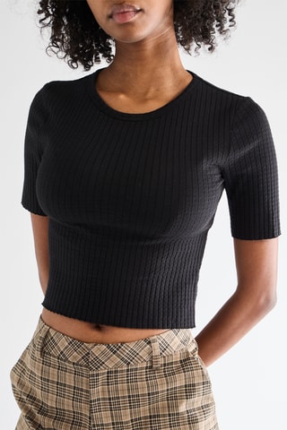 Crop Top - Zwart