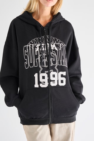 Sweater met Capuchon - Zwart