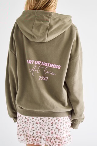 Sweater met Capuchon - Lichtbruin