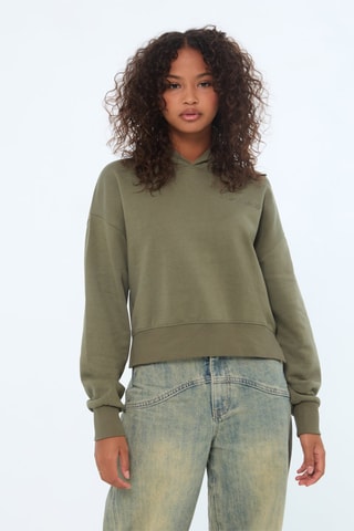 Sweater met capuchon - Groen