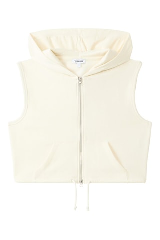 Mouwloze Sweater Crèmekleurig